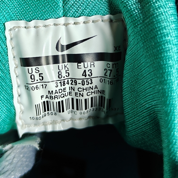 Nike Air Huarache South Beach Green Gray Sneakers Men's Shoes Size 9.5 - Picture 11 of 11